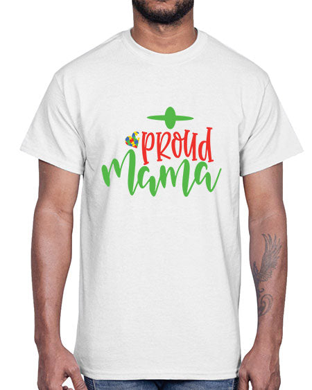 proud mama Style 38#- autism- Cotton Tee