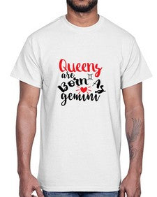 queens Are Born As Gemini 385#- gemini- Cotton Tee