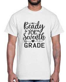ready for seventh grade 707#- seventh grade- Cotton Tee