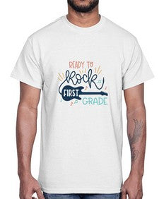ready to rock first grade 729#- first grade- Cotton Tee