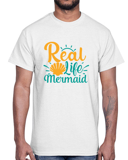 real life mermaid Style 79#- summer- Cotton Tee