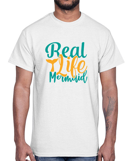real life mermaid Style 80#- summer- Cotton Tee