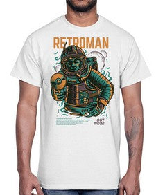 retroman 1017#- art pop art- Cotton Tee