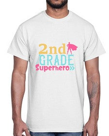 second Grade Superhero color 833#- second grade- Cotton Tee