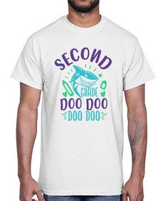 second grade doo doo 813#- second grade- Cotton Tee