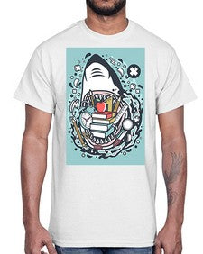 shark school 871#- general school- Cotton Tee