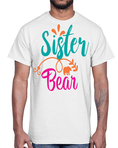 sister bear 255#- bears - animals- Cotton Tee