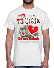 sleeping nurse 1402#- nurse- Cotton Tee