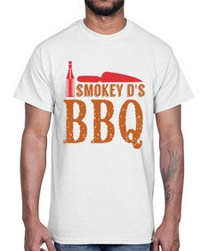 smokey ds bbq 402#- bbq- Cotton Tee