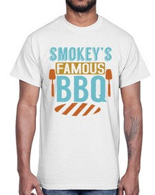 smokeys famous bbq 403#- bbq- Cotton Tee