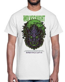 source wolves night 1104#- art pop art- Cotton Tee