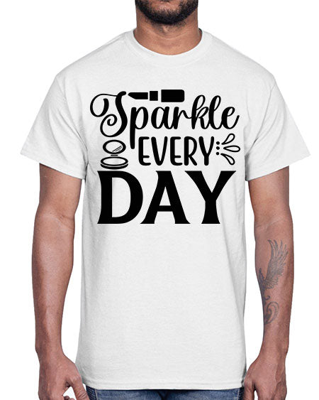 sparkle every day 18#-makeup Cotton Tee
