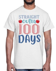 straight outta one hundred days 907#- one hundred days- Cotton Tee