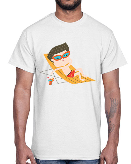 summer characters 62#- summer- Cotton Tee