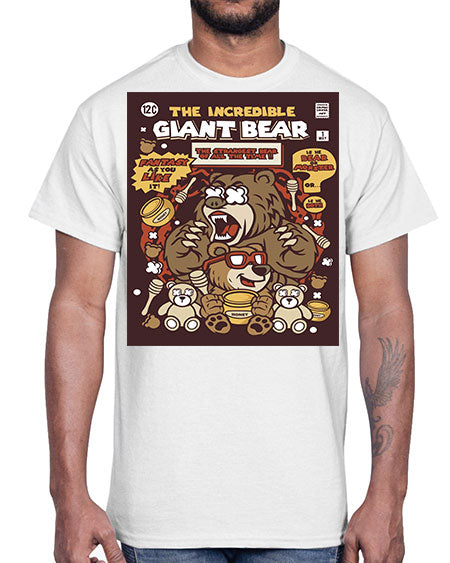 the incredible bear 271#- bears - animals- Cotton Tee