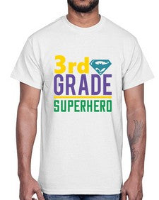 third Grade Superhero 976#- third grade- Cotton Tee