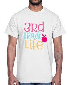 third grade life design 966#- third grade- Cotton Tee