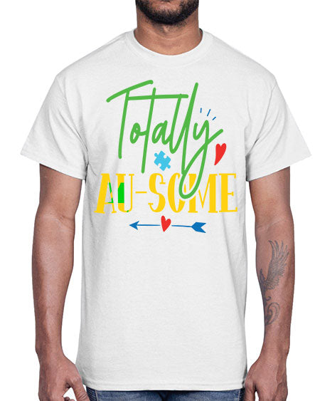 totally ausome Style 1#- autism- Cotton Tee