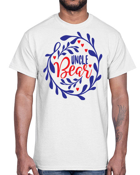 uncle bear 281#- bears - animals- Cotton Tee