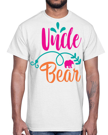 uncle bear 283#- bears - animals- Cotton Tee