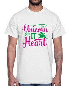 unicorn it heart 467#- unicorn- Cotton Tee
