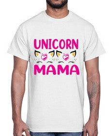 unicorn mama 473#- unicorn- Cotton Tee