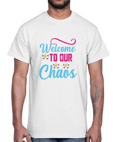 welcome to our chaos 545#- unicorn- Cotton Tee