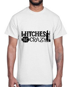 witches be crazy 11#- witch- Cotton Tee