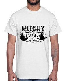 witchy vibes only 3#- witch- Cotton Tee
