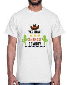 yee haa cowboy rd grade 1258#- western- Cotton Tee