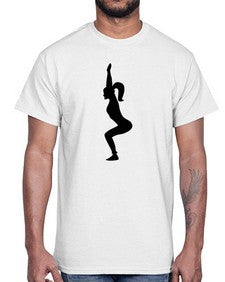 yoga pose  642#- yoga- Cotton Tee