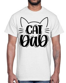 Cat Dad Style 81#- cats- Cotton Tee