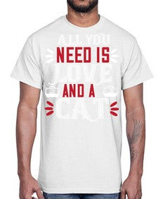 all you need is love Style 27#- cats- Cotton Tee