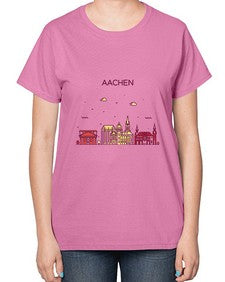 Aachen 262# - cities-  Ladies T-Shirt