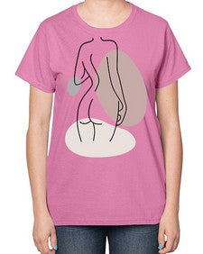 Abstract Shape 195# - art pop art-  Ladies T-Shirt