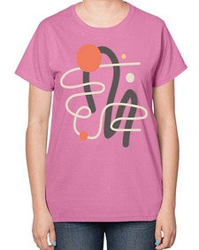 Abstract Shape 198# - art pop art-  Ladies T-Shirt