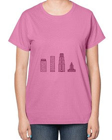 AkronOH 284# - cities-  Ladies T-Shirt