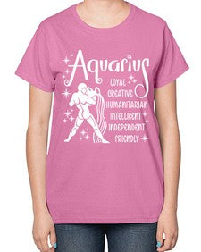 Aquarius 68# - aquarius-  Ladies T-Shirt