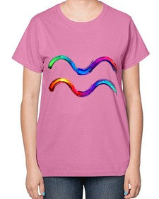Aquarius 69# - aquarius-  Ladies T-Shirt