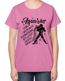 Aquarius 72# - aquarius-  Ladies T-Shirt
