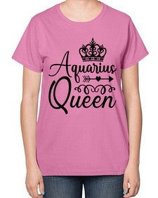 Aquarius queen 74# - aquarius-  Ladies T-Shirt