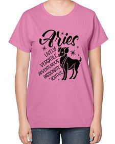 Aries 100# - aries-  Ladies T-Shirt