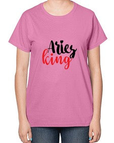 Aries king 96# - aries-  Ladies T-Shirt
