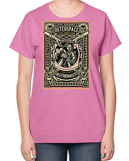 Astronaut Outerspace Exploration 36# - space-  Ladies T-Shirt