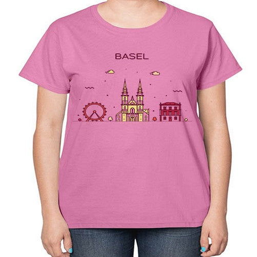 Basel 419# - cities-  Ladies T-Shirt