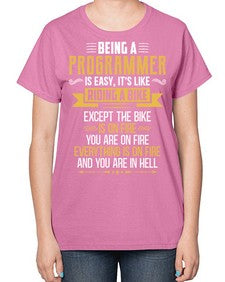 Being a Programmer 3# - computer-  Ladies T-Shirt