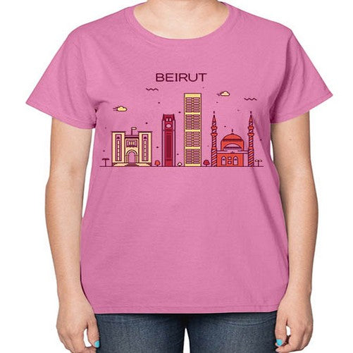 Beirut 432# - cities-  Ladies T-Shirt