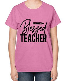 Blessed teacher 632# - teacher-  Ladies T-Shirt