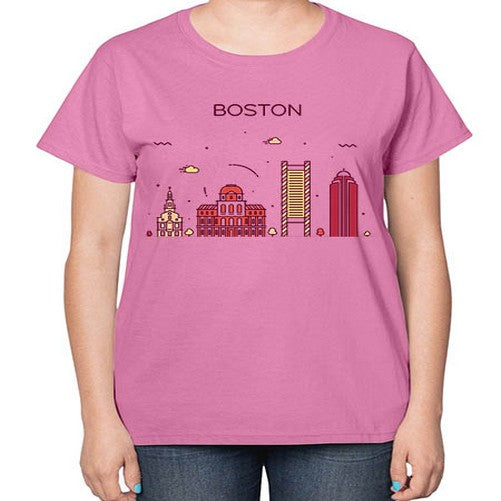 Boston 481# - cities-  Ladies T-Shirt