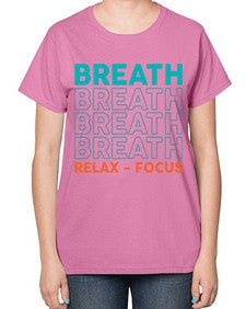 Breath Relax Focus 181# - yoga-  Ladies T-Shirt